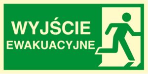 Znak TDC, Kierunek do wyjścia ewakuacyjnego – w prawo 2