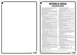 Znak TDC, Instrukcja ogólna przeciwpożarowa