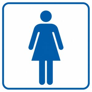 Znak TDC, Toaleta damska
