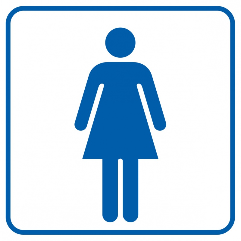 Znak TDC, Toaleta damska