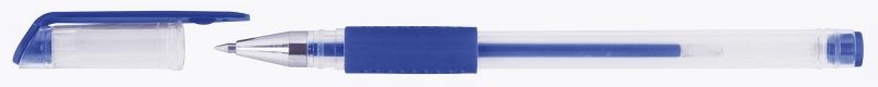 Długopis żelowy OFFICE PRODUCTS, gumowy uchwyt, 0,5mm, niebieski - obrazek 2