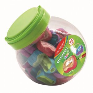 Temperówka plastikowa KEYROAD Seed, pojedyncza, tuba, mix kolorów