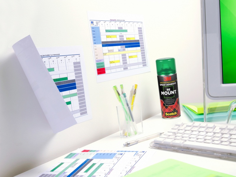 Klej w sprayu ReMount SCOTCH, do repozycjonowania, 400ml - obrazek 2