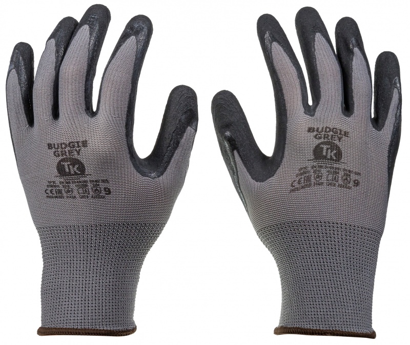 Rękawice TK BUDGIE, rozm. 8, szare - obrazek 5