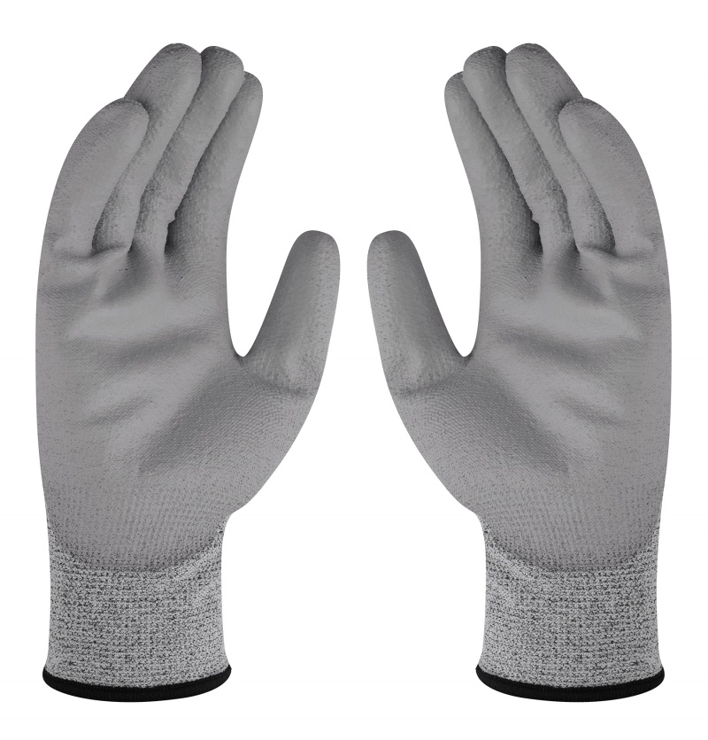 Rękawice TK SHARK, antyprzecięciowe, rozm. 7, szare - obrazek 3