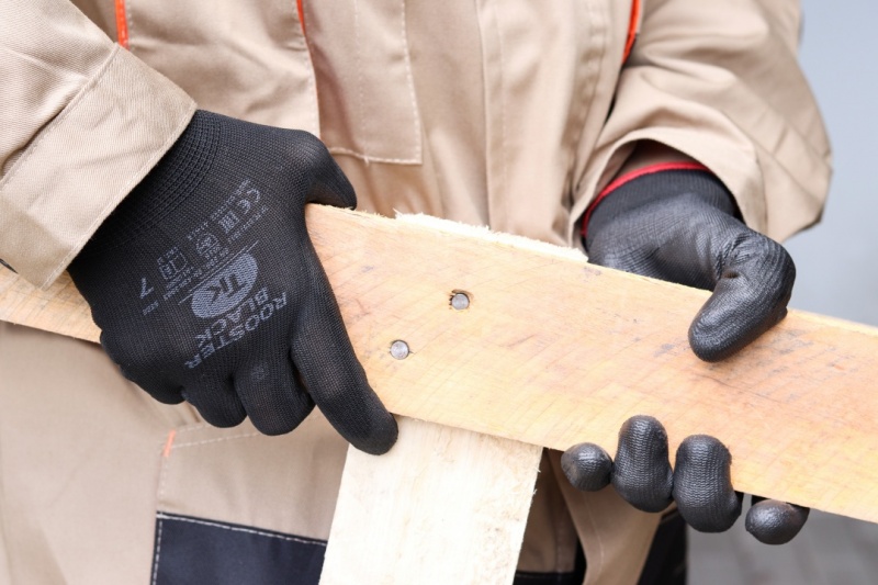 Rękawice TK ROOSTER, rozm. 7, czarne - obrazek 2