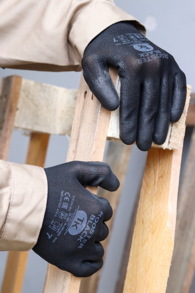 Rękawice TK ROOSTER, rozm. 7, czarne - obrazek 3