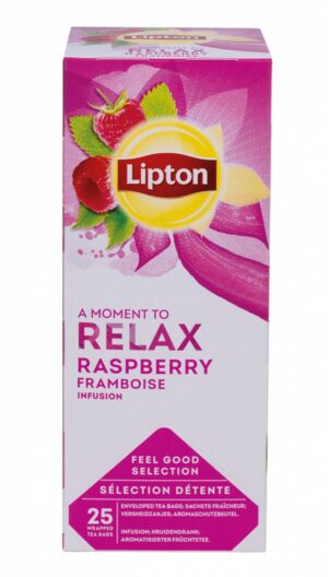 Herbata LIPTON Feel Good Selection, Relax, malina, 25 kopert