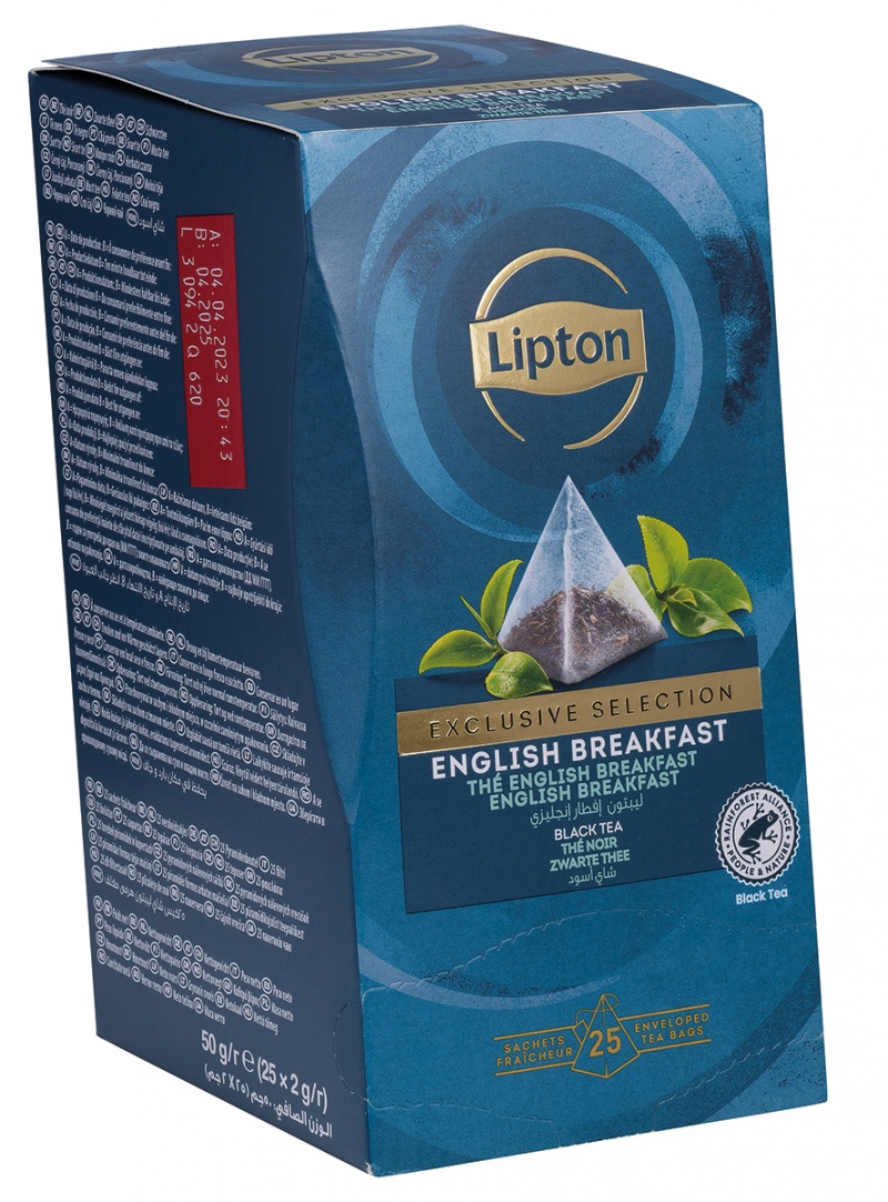 Herbata LIPTON Exclusive Selection, piramidki, English Breakfast, 25 kopert - obrazek 2
