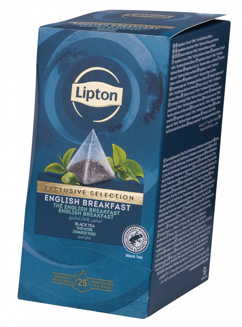 Herbata LIPTON Exclusive Selection, piramidki, English Breakfast, 25 kopert - obrazek 3