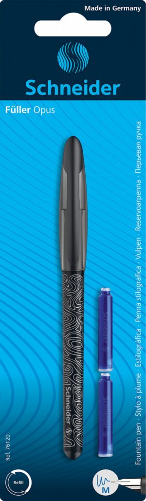 Pióro wieczne SCHNEIDER Opus M + 2 naboje, blister, mix kolorów