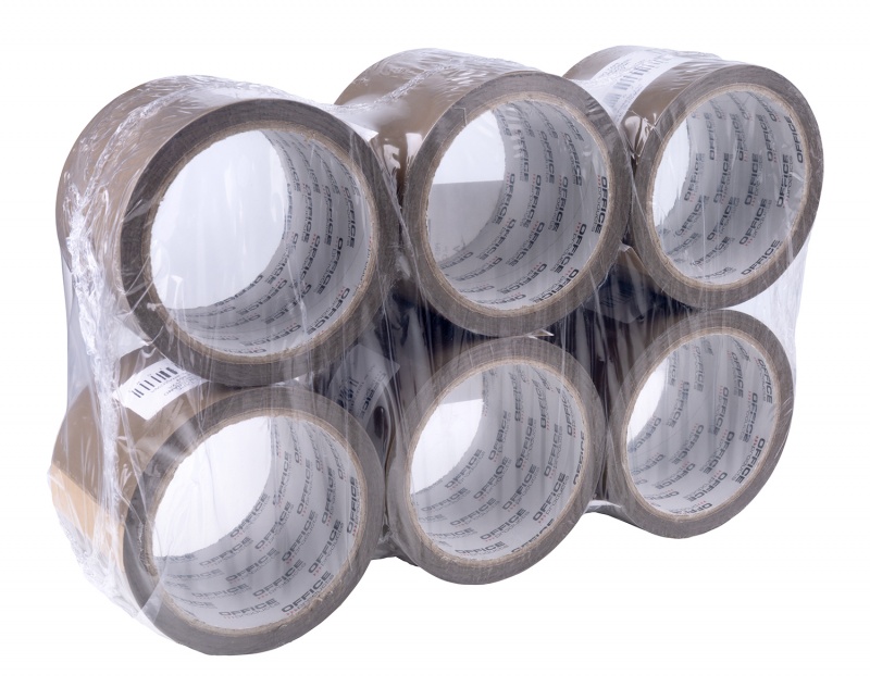Taśma pakowa OFFICE PRODUCTS, 72mm x 60y, 36mic, 1szt., brązowa - obrazek 5