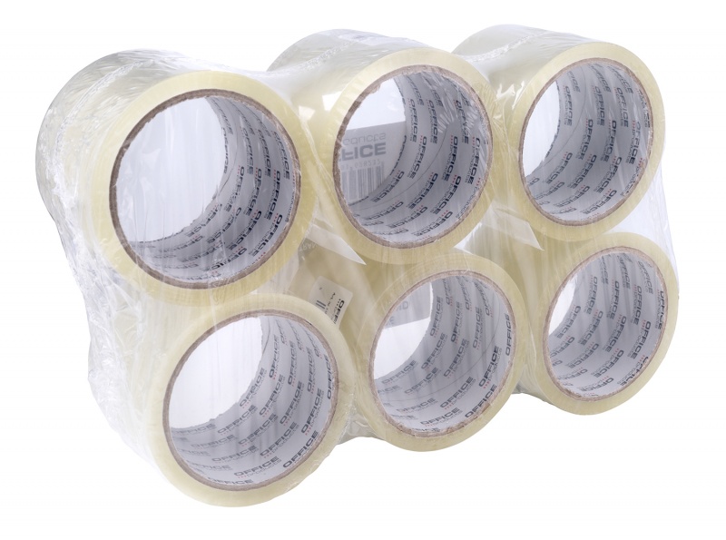 Taśma pakowa OFFICE PRODUCTS, 72mm x 60y, 36mic, 1szt., transparentna - obrazek 5