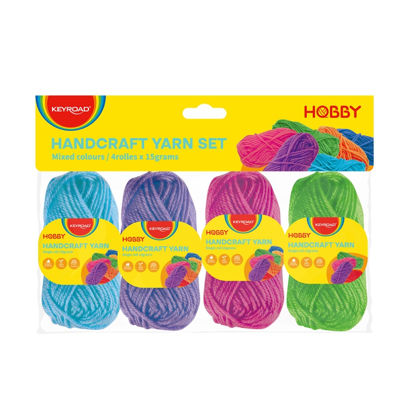 Zestaw włóczek KEYROAD, 4 x 15g, mix kolorów - obrazek 2