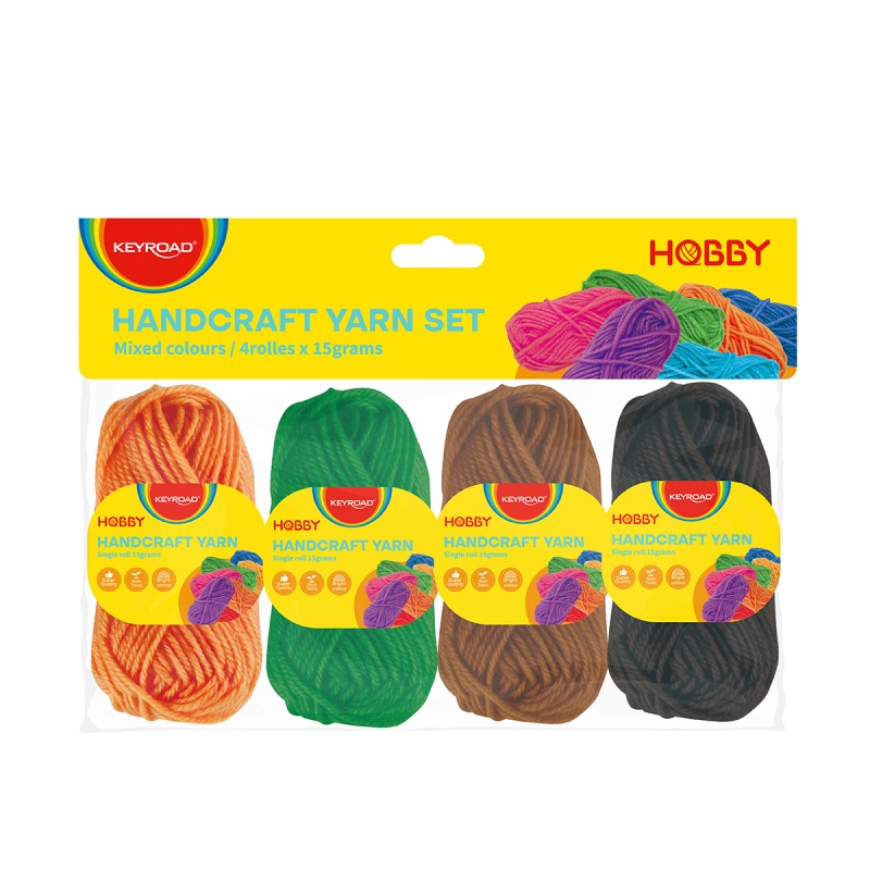 Zestaw włóczek KEYROAD, 4 x 15g, mix kolorów - obrazek 2