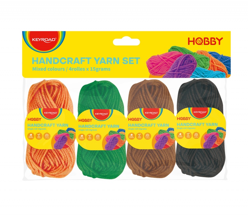 Zestaw włóczek KEYROAD, 4 x 15g, mix kolorów