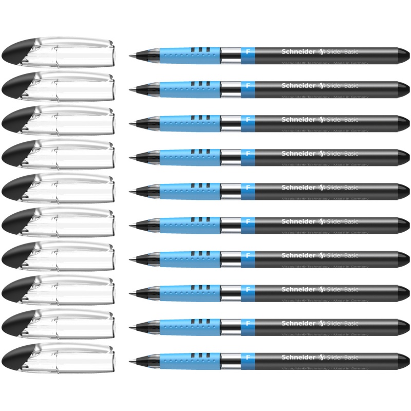 Długopis SCHNEIDER Slider Basic, F, czarny - obrazek 6
