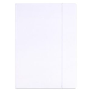 Teczka z gumką OFFICE PRODUCTS Premium, karton, A4, 350gsm, 3-skrz., biała