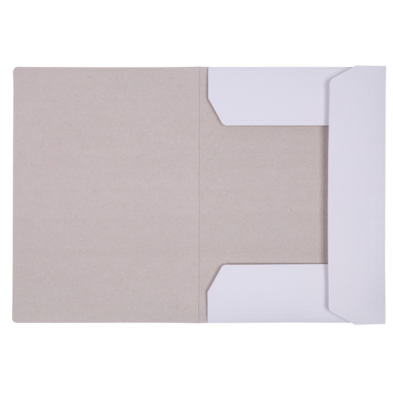 Teczka z gumką OFFICE PRODUCTS Premium, karton, A4, 350gsm, 3-skrz., biała - obrazek 2