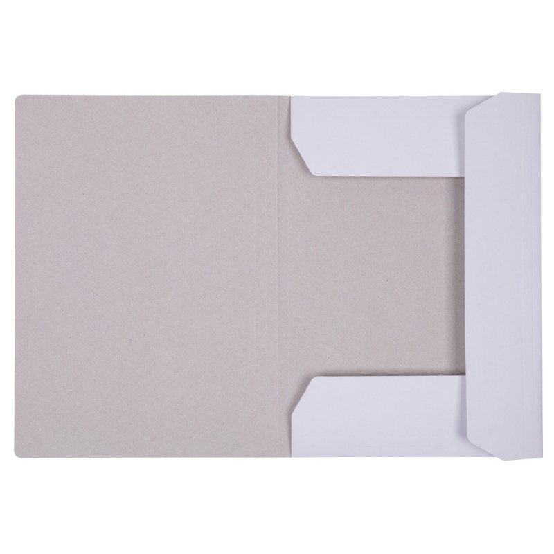 Teczka z gumką OFFICE PRODUCTS Budget, karton, A4, 250gsm, 3-skrz., biała - obrazek 2