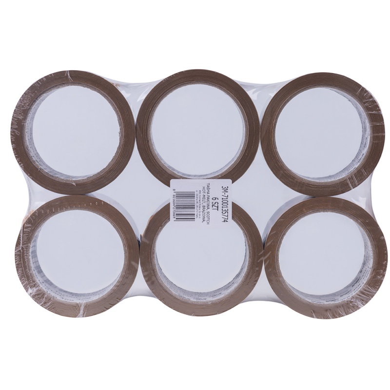Taśma pakowa SCOTCH® Hot-melt (369), 48mm, 66m, brązowa - obrazek 5