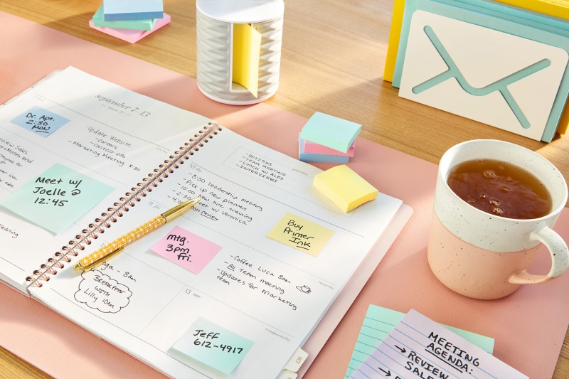 Karteczki samoprzylepne POST-IT® Recycled Notes (654-1T), 76x76mm, 16x100 kart., żółty - obrazek 4