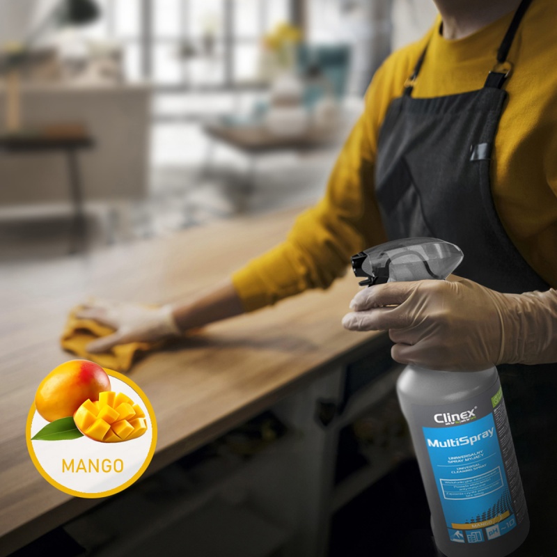 Uniwersalny spray CLINEX Multi Spray, myjący, Mango, 1l - obrazek 2