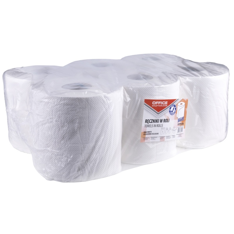 Ręczniki w roli celulozowe OFFICE PRODUCTS Maxi, 2-warstwowe, 120m, 6szt., białe - obrazek 2