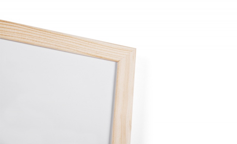 Tablica suchościeralna BI-OFFICE, 40x30cm, rama drewniana - obrazek 2