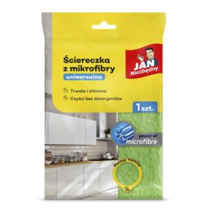 Ściereczka z mikrofibry JAN NIEZBĘDNY, uniwersalna