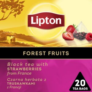 Herbata LIPTON Discovery Collection, czarna, owoce leśne, 20 piramidek