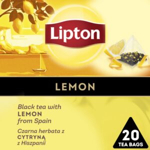 Herbata LIPTON Discovery Collection, czarna, cytryna, 20 piramidek