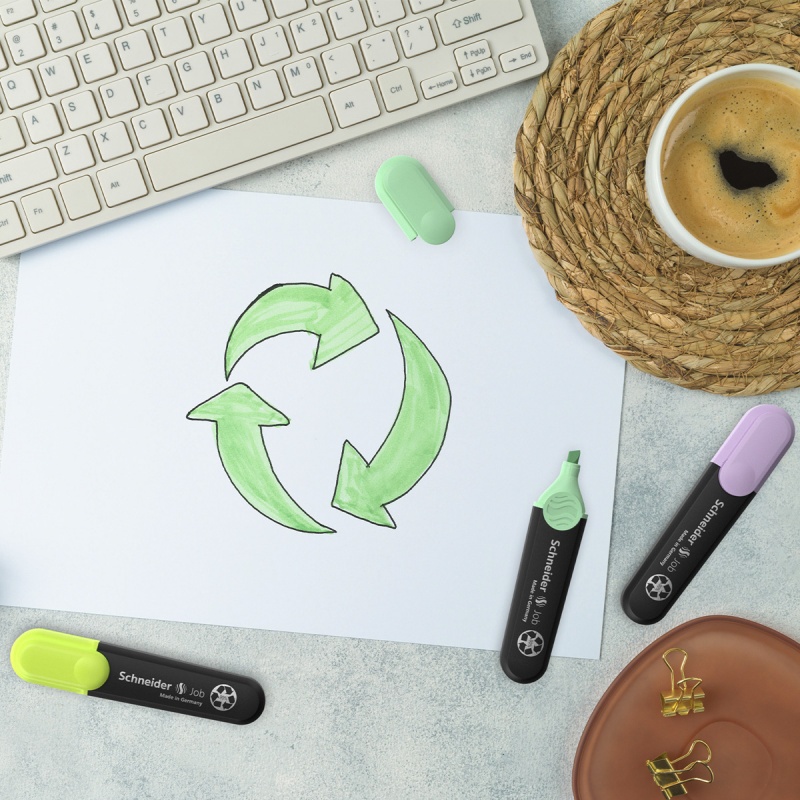 Display zakreślaczy SCHNEIDER Job Pastel, 1-5 mm, 85szt., mix kolorów - obrazek 2