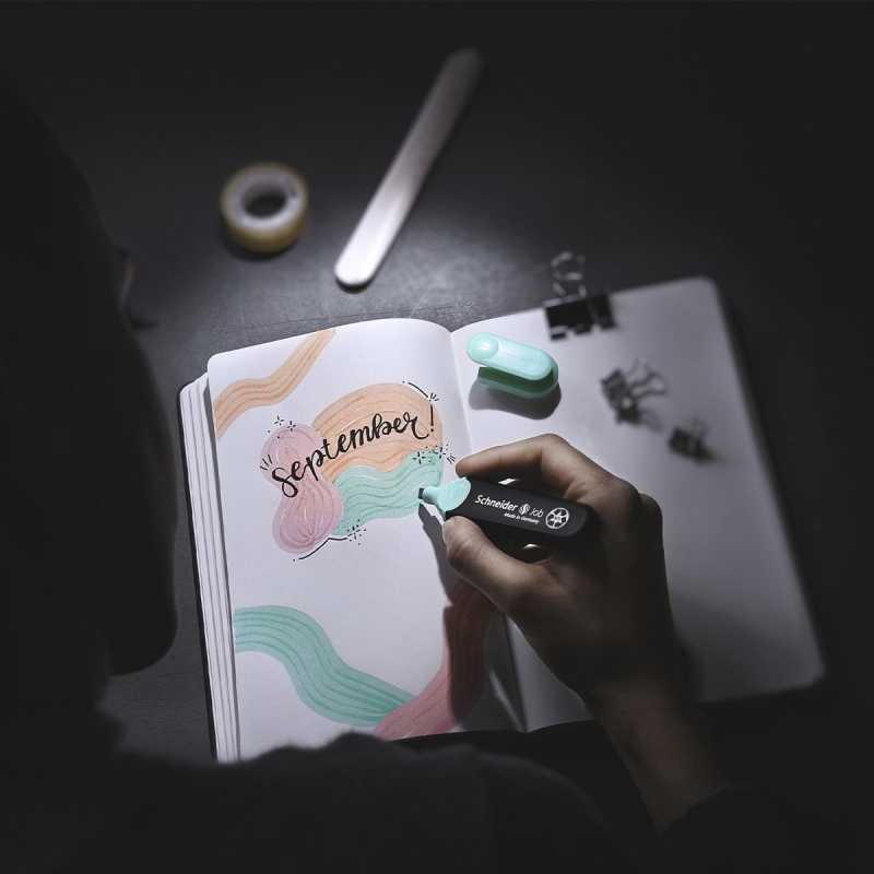 Display zakreślaczy SCHNEIDER Job Pastel, 1-5 mm, 85szt., mix kolorów - obrazek 3