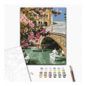 Malowanie po numerach BRUSHME, 40x50 cm, Wenecja wiosną, 1 szt., w pudełku