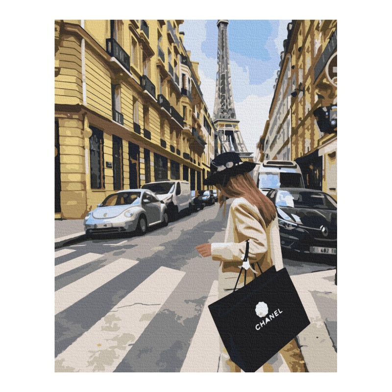 Malowanie po numerach BRUSHME, 40x50 cm, paryski tydzień mody, 1 szt., w pudełku - obrazek 2