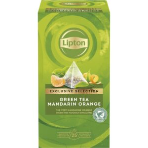 Herbata LIPTON Exclusive Selection, piramidki, mandarynka i pomarańcza, 25 kopert