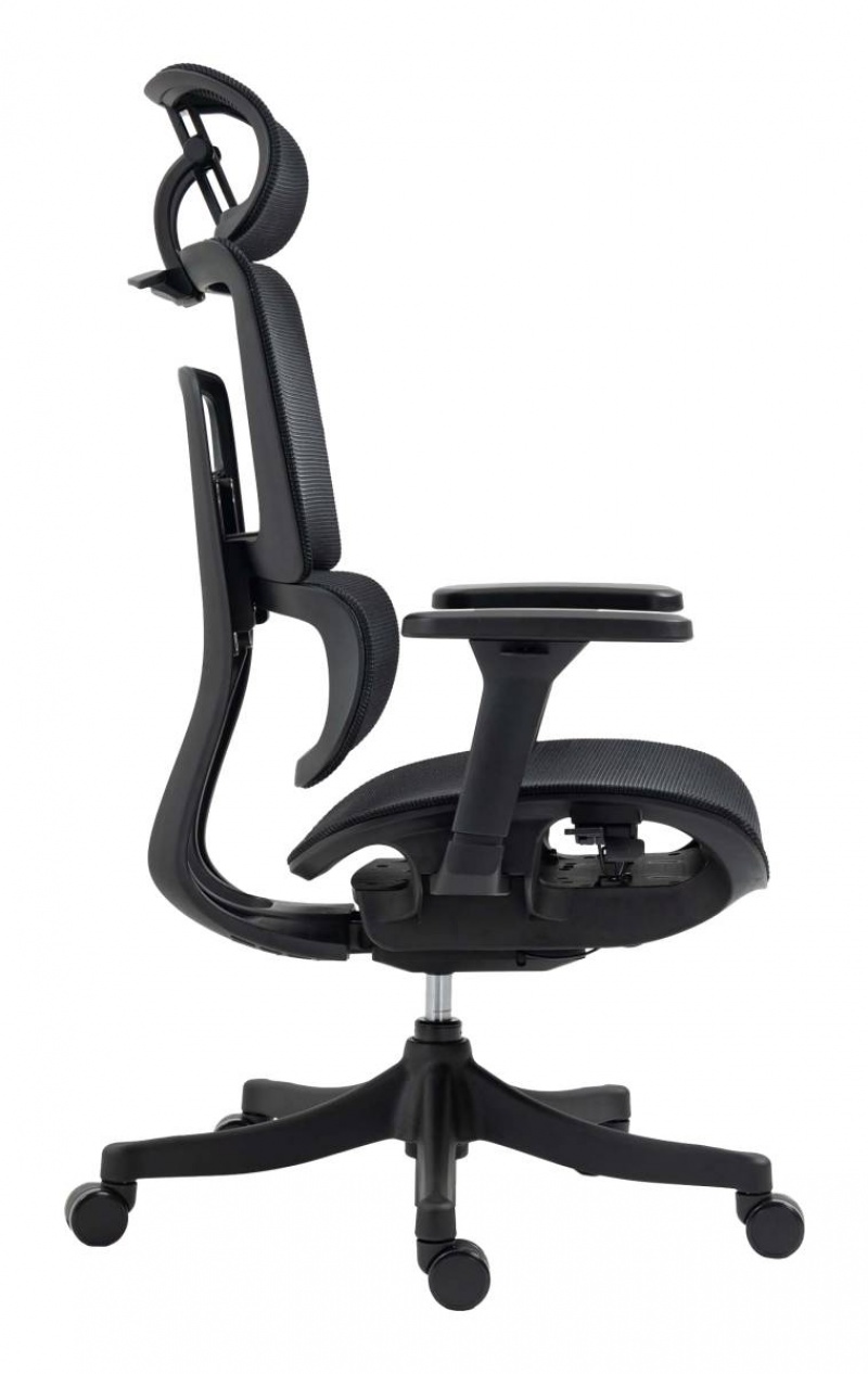 Fotel biurowy OFFICE PRODUCTS Skorpios, czarny - obrazek 3