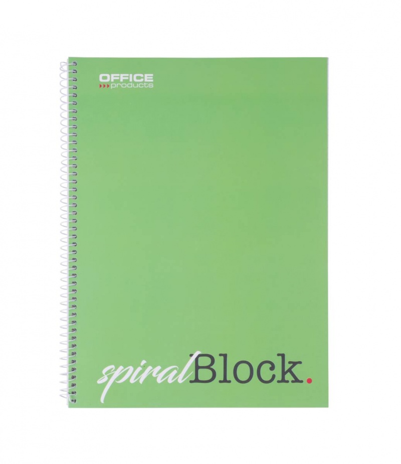 Kołonotatnik OFFICE PRODUCTS, A4, w kratkę, 80 kart., 70gsm - obrazek 3