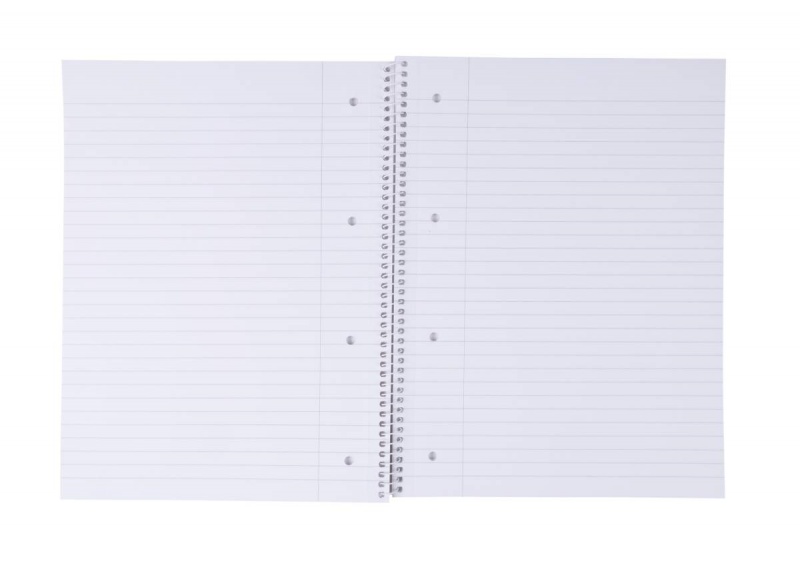 Kołonotatnik OFFICE PRODUCTS, A4, w linie, 80 kart., 70gsm, bordowy - obrazek 3