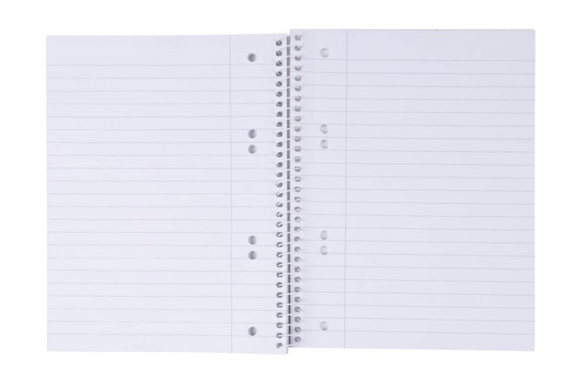 Kołonotatnik OFFICE PRODUCTS, A5, w linie, 80 kart., 70gsm, granatowy - obrazek 3