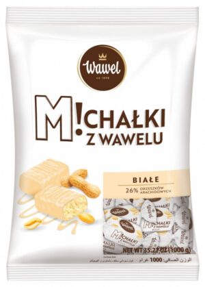 Cukierki czekoladowe WAWEL MICHAŁKI ZAMKOWE, białe, 1kg.