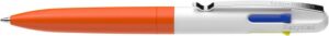Długopis automatyczny SCHNEIDER TAKE 4 Neon, M, 4 kolory wkładu, pomarańczowo-biały