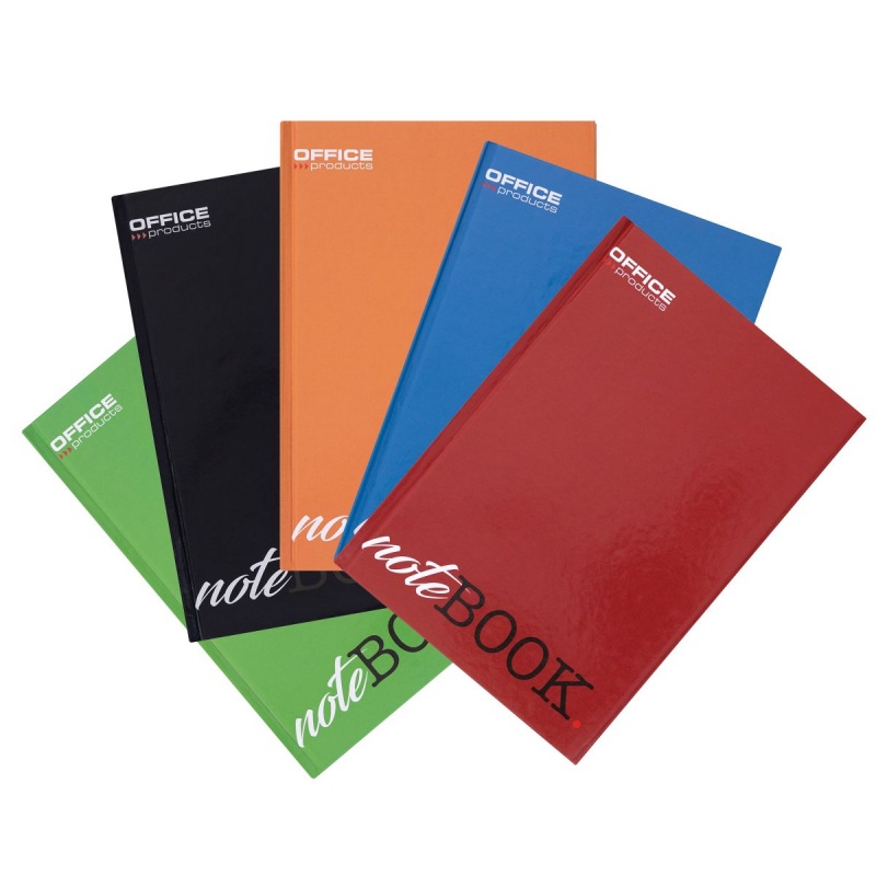 Brulion OFFICE PRODUCTS, A4, w kratkę, 96 kart., mix kolorów - obrazek 2