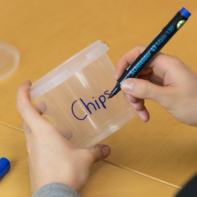 Zestaw markerów uniwersalnych SCHNEIDER Maxx 130, 1-3 mm, 4 szt., pudełko z zawieszką, mix kolorów - obrazek 8