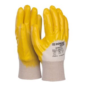 Rękawice DONAU SAFETY Nitrile 02, kat. II, rozm. 10, żółte