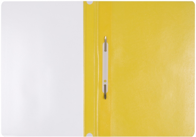 Skoroszyt OFFICE PRODUCTS, PP, A4, miękki, 100/170mikr., żółty - obrazek 2