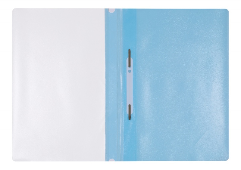 Skoroszyt OFFICE PRODUCTS, PP, A4, miękki, 100/170mikr., jasnoniebieski - obrazek 2
