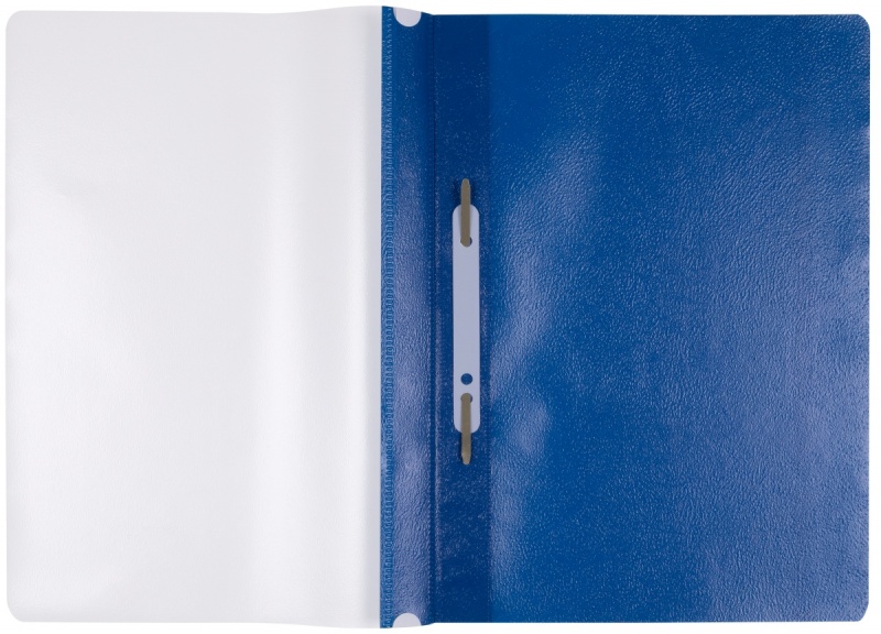 Skoroszyt OFFICE PRODUCTS, PP, A4, miękki, 100/170mikr., wpinany, granatowy - obrazek 2