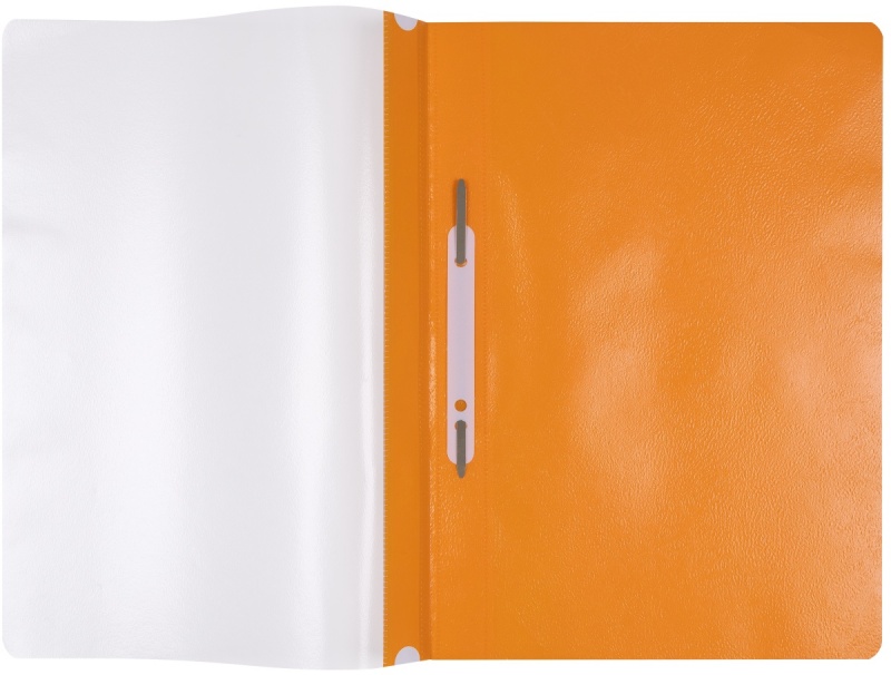 Skoroszyt OFFICE PRODUCTS, PP, A4, miękki, 100/170mikr., wpinany, pomarańczowy - obrazek 2